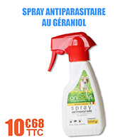 Spray antiparasitaire au graniol Anibiolys - Pour chiens - 250 ml