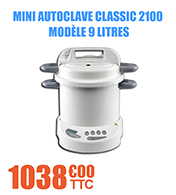 Mini autoclave classic 2100 - 9 L