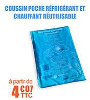 Coussin poche rfrigrant et chauffant rutilisable Ice gel