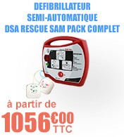Dfibrillateur semi-automatique Dsa Rescue Sam Pack complet - Fabrication Italienne