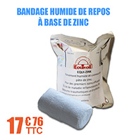 Bandage humide de repos  base de zinc Equizink