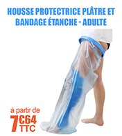 Housse protectrice pour pltre et bandage tanche - Adulte