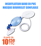 Insufflateur Bavu en Pvc monopatient masque bourrelet gonflable - Rob Mdical