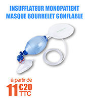 Insufflateur Bavu en Pvc monopatient masque bourrelet gonflable Rob Mdical