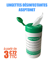 Lingettes dsinfectantes - Aseptonet 