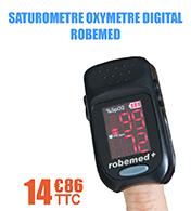 Saturometre oxymetre digital avec cran Led Robemed