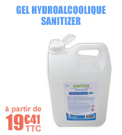Gel hydroalcoolique Sanitizer - Fabrication Franaise - Bidon de 5L
