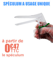 Spculum  usage unique avec ouverture une main strile Rob Mdical