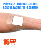 Pansement hydrocellulaire avec bordure adhsive - Wayfoam Border - Robemed