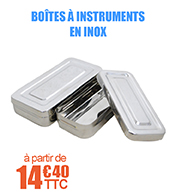 Botes  instruments en Inox materiel medical