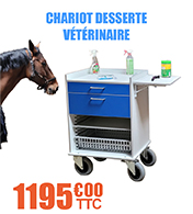 Chariot desserte vtrinaire avec plateau, tablette, bacs et paniers - Medzoo - Bleue ou blanche materiel medical