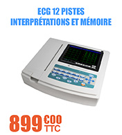 ECG 12 pistes avec interprtations et mmoire 1000 ECG - 1200G ZeniXx materiel medical