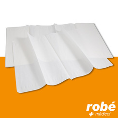 Essuie-mains pliage V 160 feuilles 25x23 36g - Essuie-mains enchevetrés -  Robé vente matériel médical