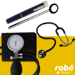 Pack complet diagnostic Stétho + Tensio + marteau + stylo