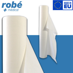 Rouleau Drap D'examen Jetable Papier Gaufré Blanc Largeur 70 Cm
