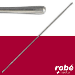 Stylet olivaire boutonn inox strile