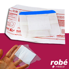 Transparent Dressing Film adhsif transparent avec compresse - Bastos