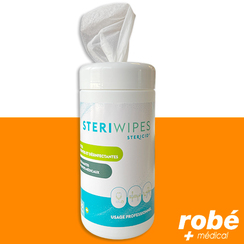 Lingettes nettoyantes dsinfectantes SteriWipes - En boite de 100