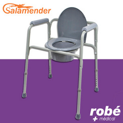 Chaise de toilette pliante 3 en 1