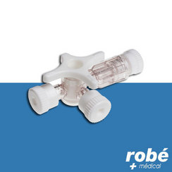 Robinet 3 voies avec prolongateur 100cm + site d'injection