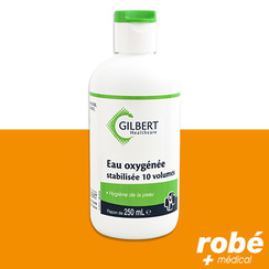 Eau oxygne Gilbert stabilise 10 volumes - Flacon de 250 ml