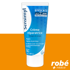 Crme rparatrice Sensimyl - Probiotiques, Zinc, Manganse - Tube de 50ml