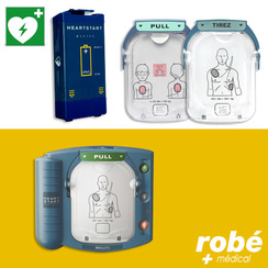 Accessoires lectrodes ou batterie pour defibrillateur Philips HS1