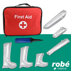 Attelles d'urgence gonflables Rob Mdical Pvc avec kit de gonflable