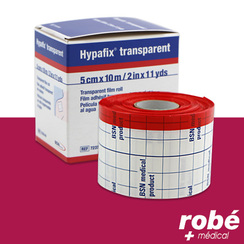 Hypafix Transparent Bsn Mdical - Film adhsif transparent impermable en rouleau