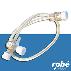 Prolongateur BD CAREFUSION robinet 3 voies perfusion moyenne pression -  Prolongateurs pour perfusion - Robé vente matériel médical