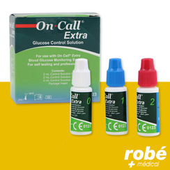 Kit de 3 solutions de contrle pour lecteur de glycmie - ON Call Extra