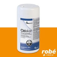 Cidalkan lingettes nettoyantes et dsinfectantes - Bote de 120