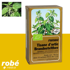 Tisane Ortie Bio Floradix - Tisanes Bio Vitalité - Robé vente matériel  médical