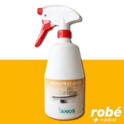 Spray désinfectant Aniospray Quick ANIOS - Flacon de 1 L - Spray nettoyants  désinfectants EN 14476 - Robé vente matériel médical