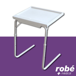 Table de lit - rglable en hauteur 62  75cm - avec pieds