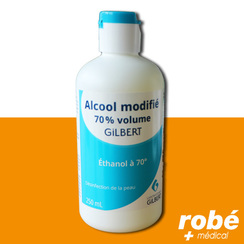 Alcool modifi 70% Gilbert - Flacon 250 ml - Offre Grand Volume