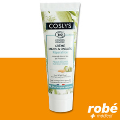 Crme rparatrice mains et ongles  l'amande douce bio, Coslys - 50 ml