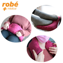 Coussin chauffant noyaux de cerise en coton 100 % bio - Fabrication  européenne - Bouillottes noyaux de cerise - Robé vente matériel médical