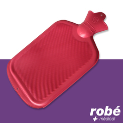 Bouillotte en caoutchouc 2 L rouge Robemed - Bouillotte - Robé