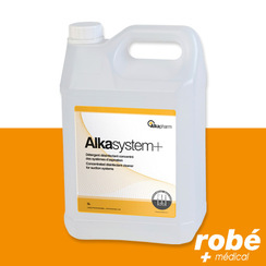 Dtergent dsinfectant concentr Alkasystem+ pour systmes d'aspiration dentaire  - Bidon de 5 L