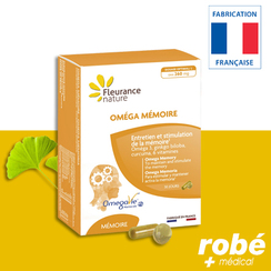 Omga Mmoire - Bote de 30 capsules + 30 glules - Fleurance Nature