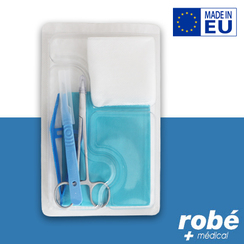 Set de suture stérile à usage unique, 3 instruments Inox Concept Plus et  blister stérile - Sets de sutures - Robé vente matériel médical