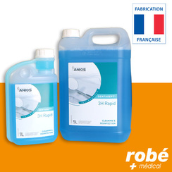 Nettoyant et dsinfectant Dentasept 3H Rapid Anios - Flacon de 1L ou Bidon de 5L + pompe