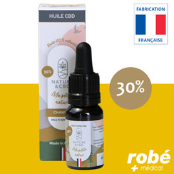 Huile de chanvre au Cbd 30++ - Flacon pipette de 10ml - Nature & Cbd