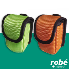 Pochette de rangement pour oxymtre de pouls - Coloris Vert ou Orange