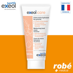 Crme pour les mains hydratante non parfume - Exeol Care - Tube de 50 ml