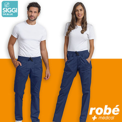 Pantalon Cruz unisex - Coloris bleu - Siggi Group - Fabriqu en Italie