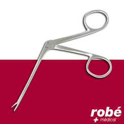 Pince de Hartmann en inox pour saisir et extraire les corps trangers lors de soins Orl.