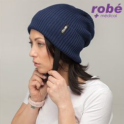 Bonnet de protection souple Ribcap - Modle Lenny - Bleu Navy