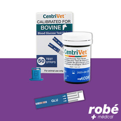 Bandelettes de test glycmie pour glucomtre pour bovin - Centrivet 